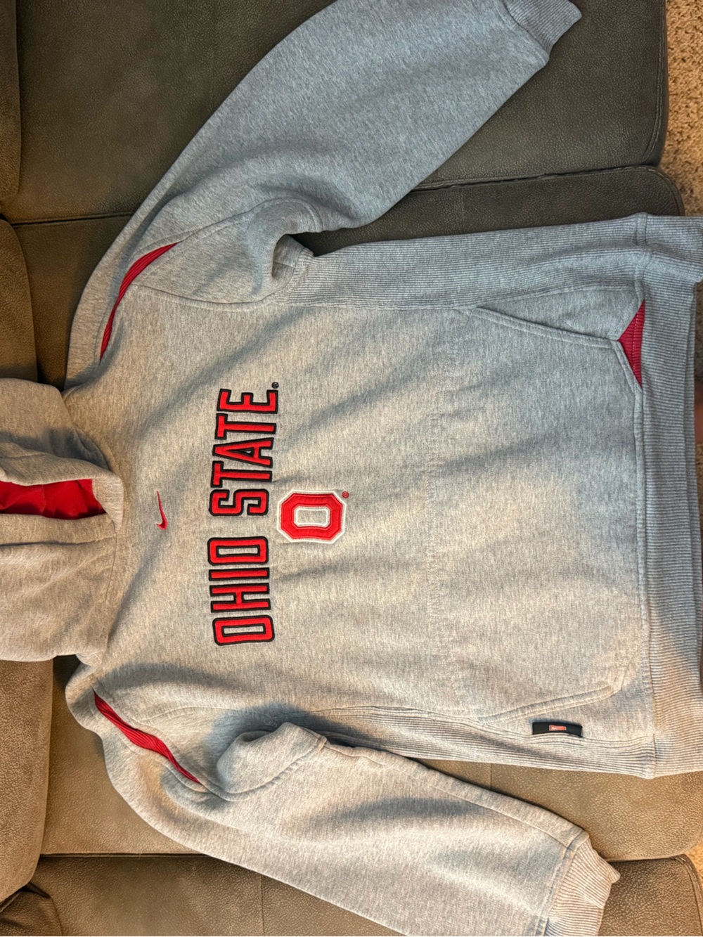 Nike Ohio State Boys Grey Pullover Hoodie